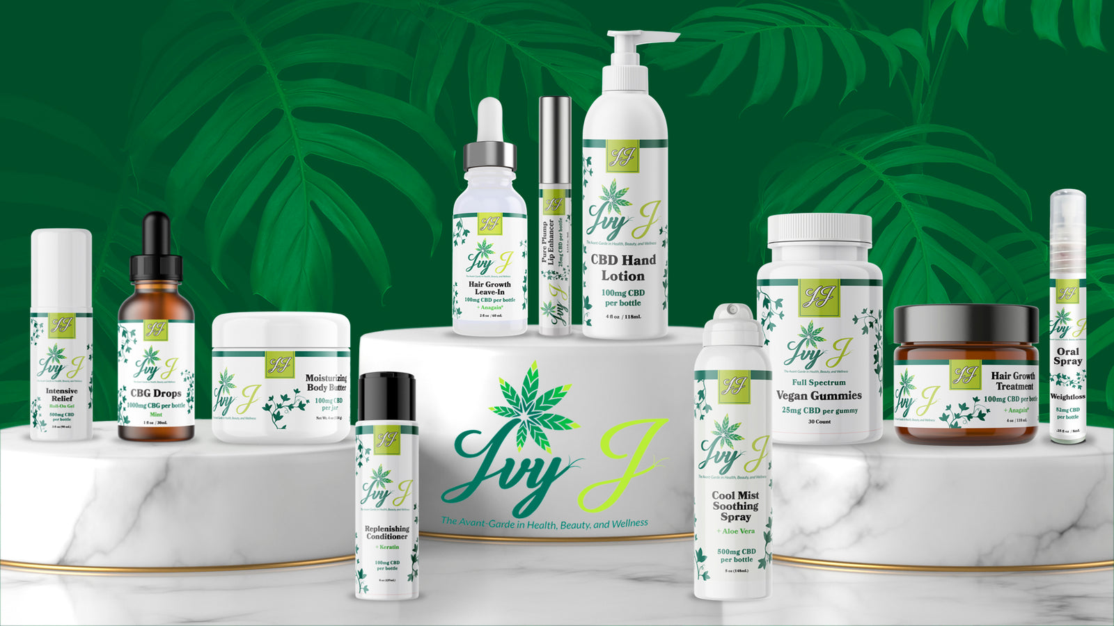 IVY J Hemp Derived CBD Health, Beauty & Wellness Solutions