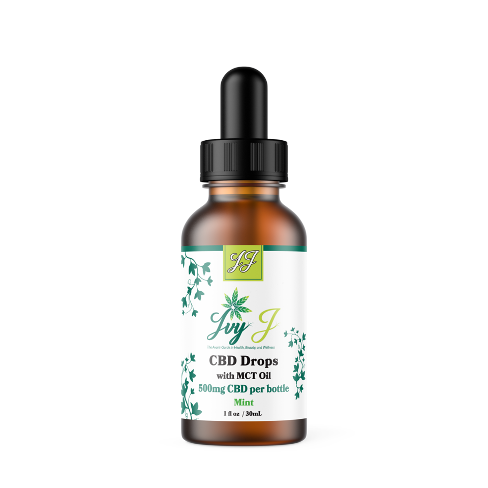 Ivy J CBD Tincture Drops (With MCT Oil) 500mg